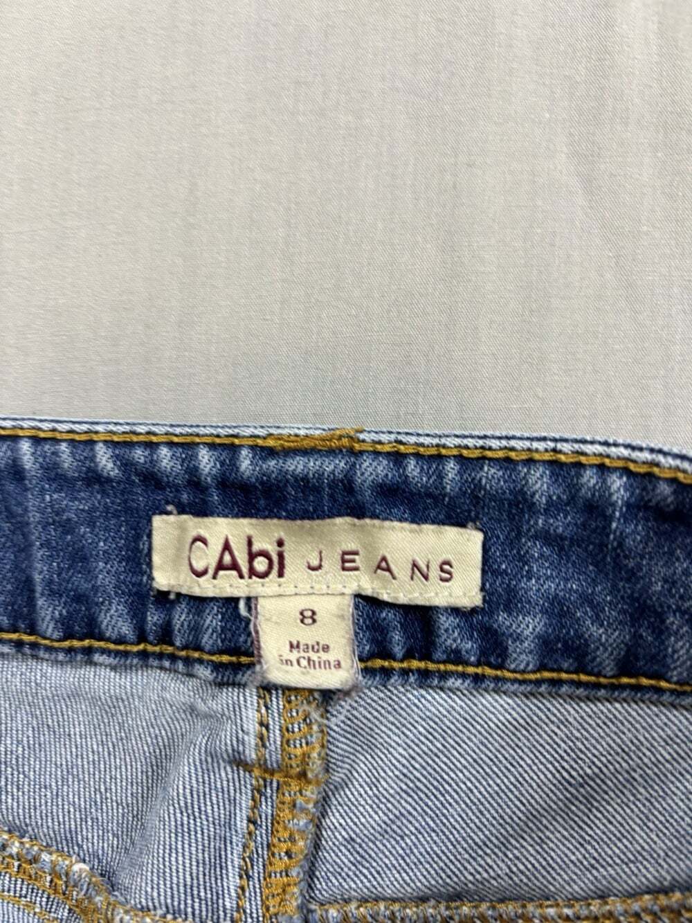 CAbi Jeans Style 750 Size 8 Women's Cotton Blend Blue 32x29 - Picture 5 of 7